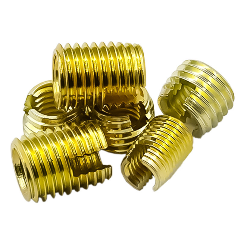 Carbon Steel Grade 4.8 8.8 10.9 12.9 Yellow Blue White Zinc Plated Zp Slotted Wire Locking Thread Inserts