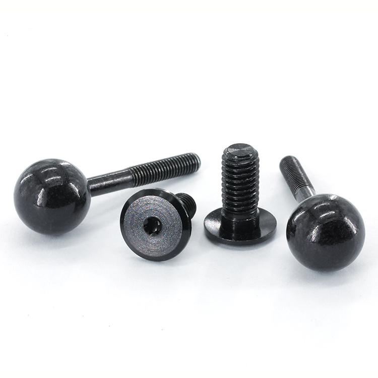 M3 small screw hidden camera steel zinc plated black socket head screw flat hexagon machine screws