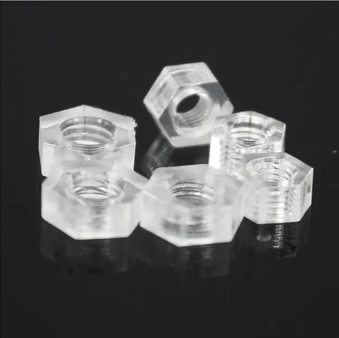 M3 M4 M5 M6 Round Pan Head Polycarbonate Pc Acrylic Screw Transparent Plastic Screw