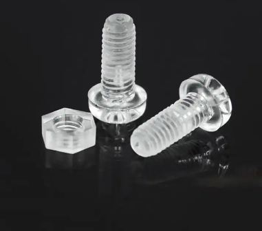 M3 M4 M5 M6 Round Pan Head Polycarbonate Pc Acrylic Screw Transparent Plastic Screw