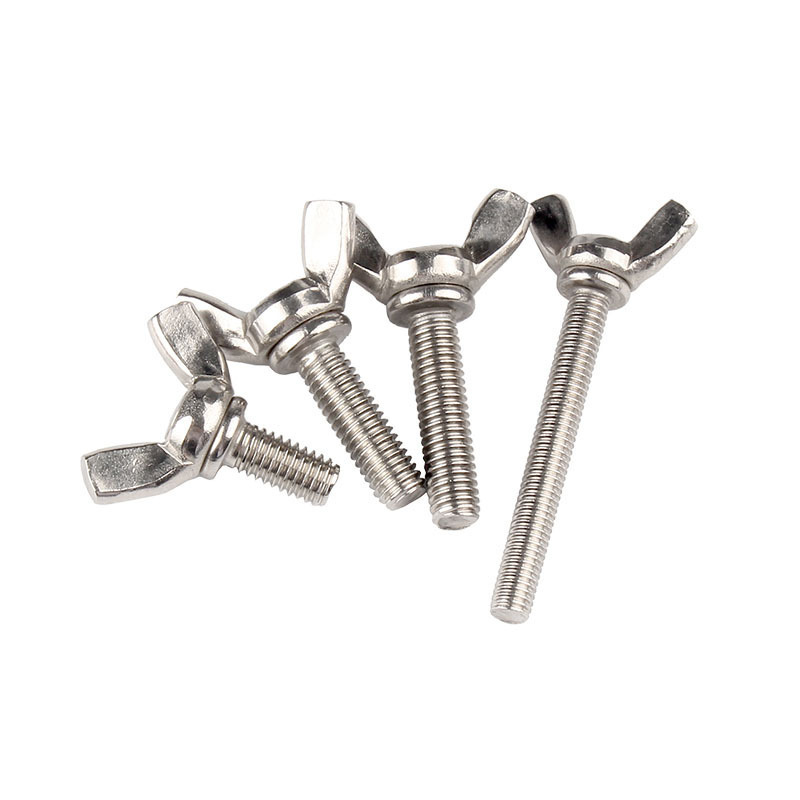 M8*25 Mm M4*60 Wing Bolt Stainless Steel Butterfly Screw Din316 M6 Folding Wing Screws Bolts Wing Screws