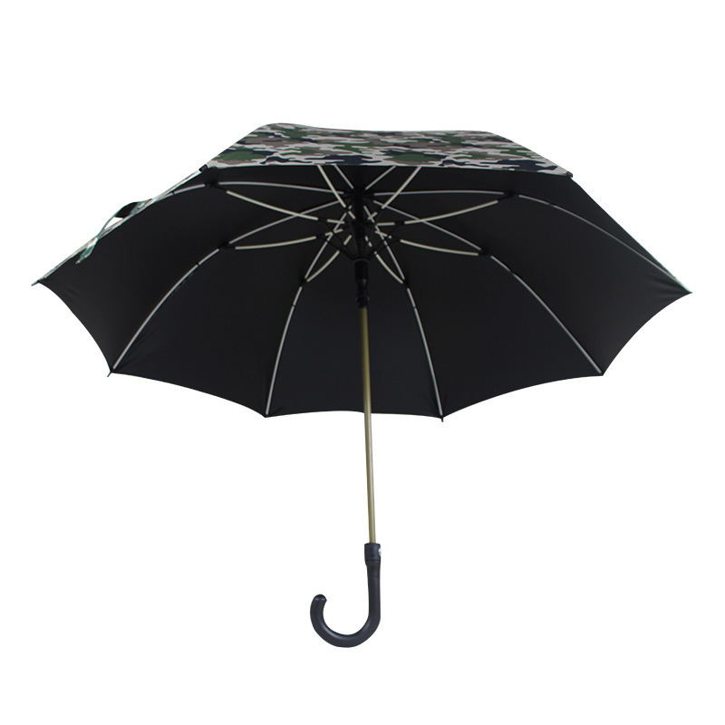 Super cool Army print open automatic straight camouflage windproof umbrella