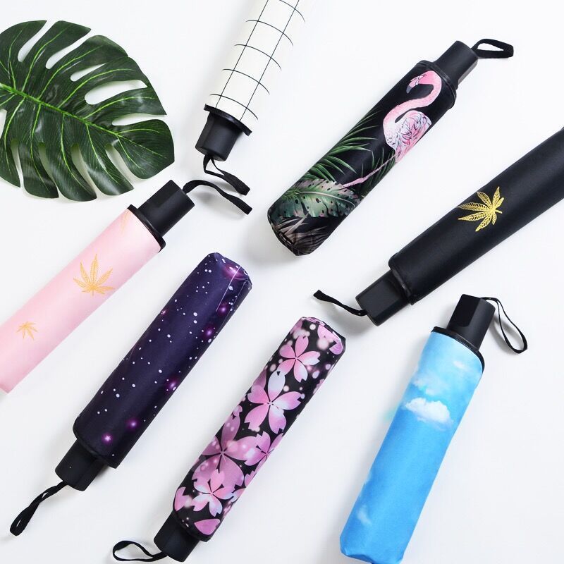 Sunny And Rainy Umbrella Delicately Folded Umbrella High Quality Parasol Low MOQ Umbrella