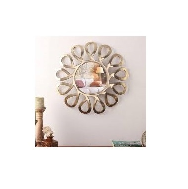 High Quality Design Decorative Wall Mirror  Hanging Metal Wall Art For Home Decoration Living Room