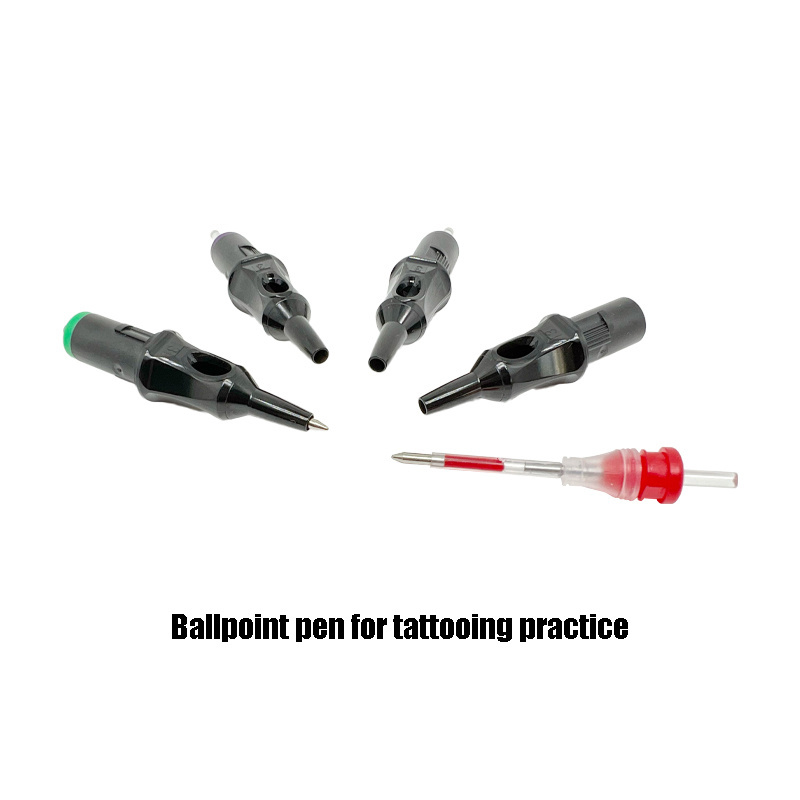 Tattoo Pen Newest Design Ball Point Cartridge Tattoo Beginner Practice Tools available Dotwork Ink Drawing Cartridge