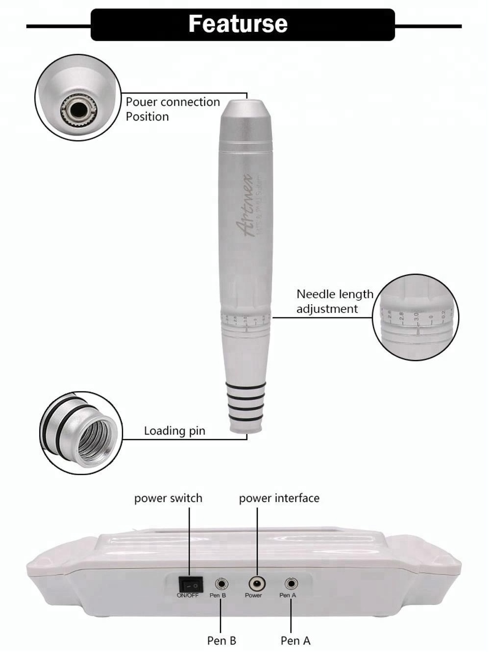 V8 touch digital Artmex Permanent Makeup machine