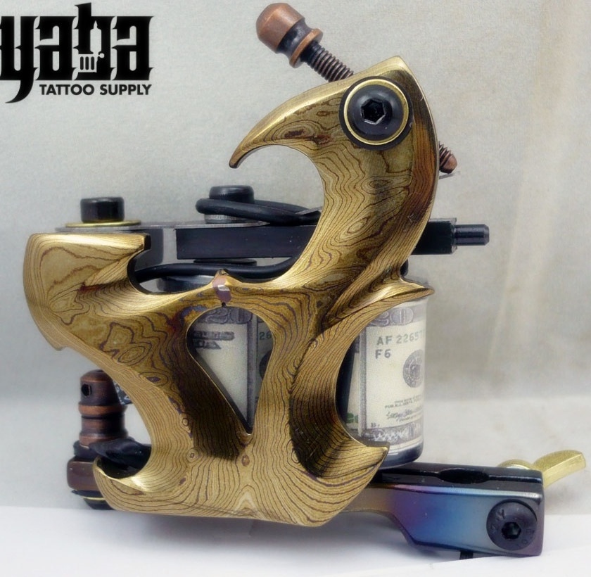 Yaba Copper Four Styles Carving Frame Coil Tattoo Machine