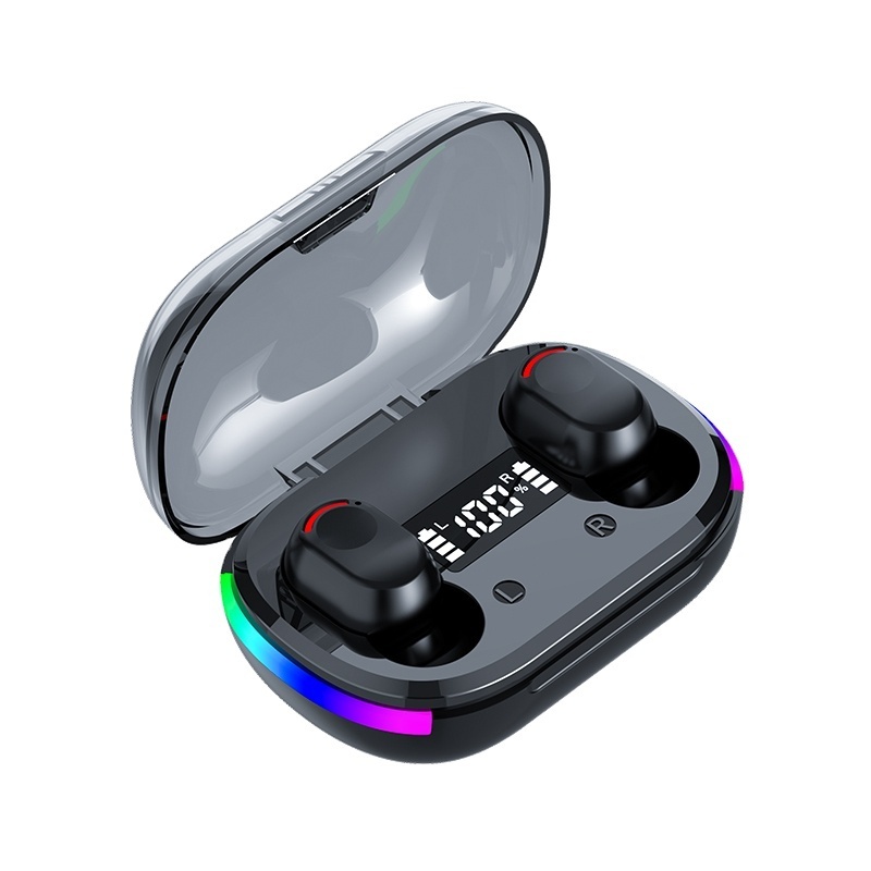 RGB Light K10 TWS True Wireless Headset Gamer LED Display Fone Earphones Gaming Earbuds Mini Headphones