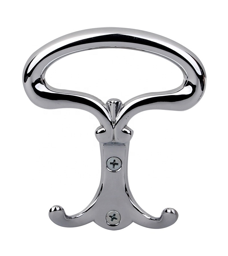 YONFIA 2893 Wall Mounted Coat Rack Hooks chrome coat hook zinc alloy hat clothes Towel hanger