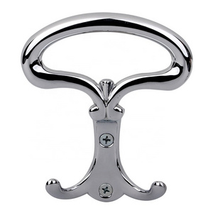 YONFIA 2893 Wall Mounted Coat Rack Hooks chrome coat hook zinc alloy hat clothes Towel hanger