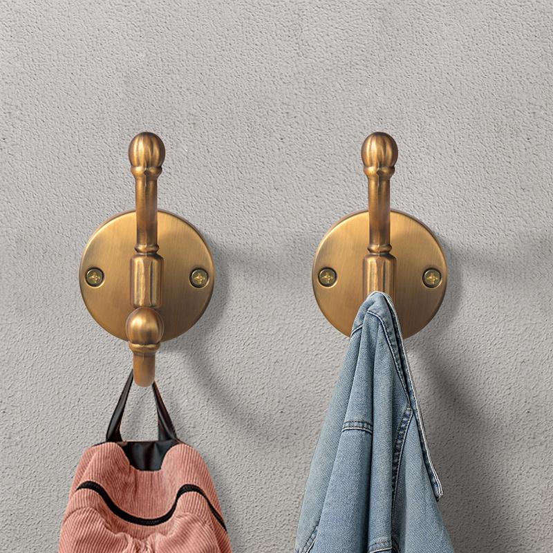 YONFIA 3872F Vintage Antique Wall Hanging Hooks Zinc Alloy Storage Hooks Cloth Towel Rack Coat Hat Hanger Keys Creative Hooks