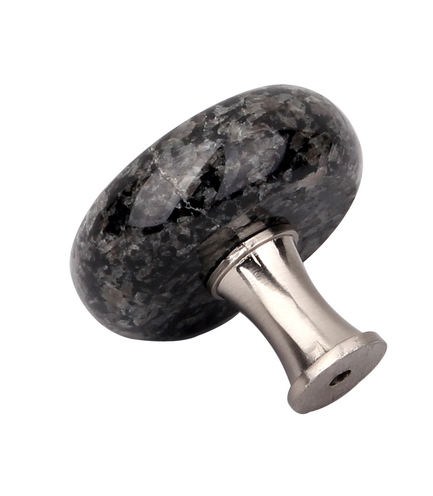 YONFIA 2758 Morden zinc alloy and granite kitchen pull handles cabinet drawer handles