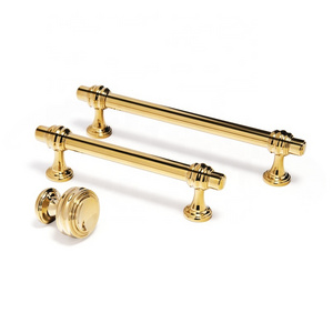 YONFIA 3644RTS PVD gold new patent luxury kitchen cabinet furniture handle pull closet wardrobe door handle knob high quality