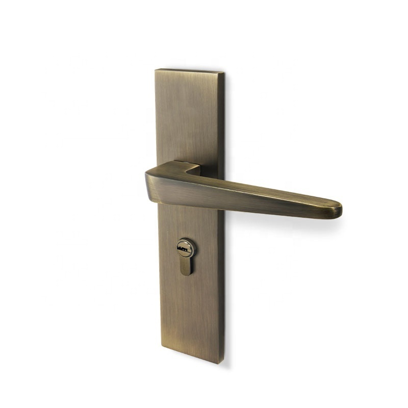 Yonfia A8177P11 rts European style door interior handle lever brushed antique bronze aluminum alloy door handle