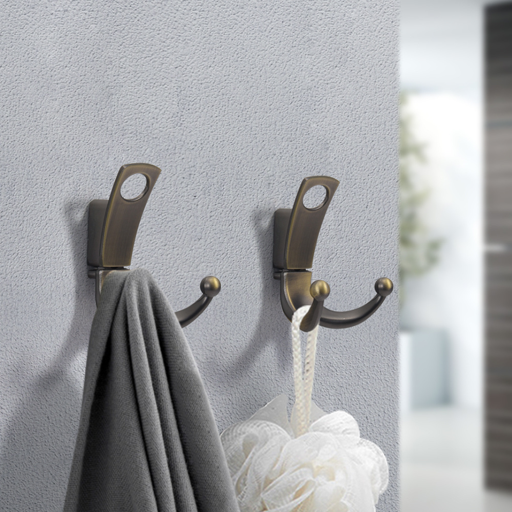 YONF3908F  Retro Wall Hooks Hangers Screws Door Wall Mounted Coat Hooks Screws Suction Heavy Load Rack for Kitchen Bathroom