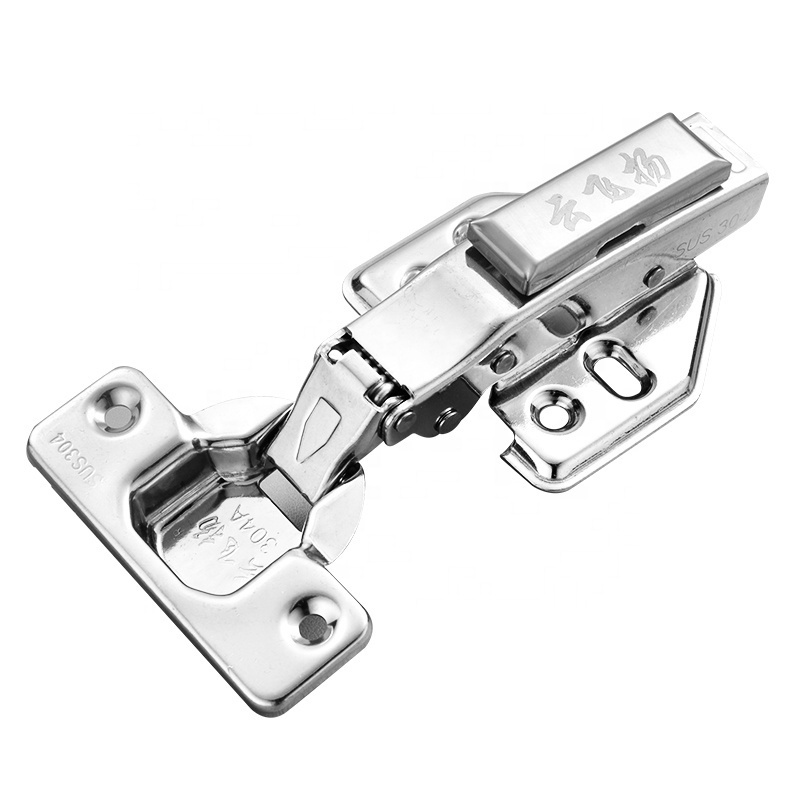 YONFIA stainless steel kitchen furniture cabinet fixed hinge soft closing silent hydraulic clip on wardrobe closet door hinges