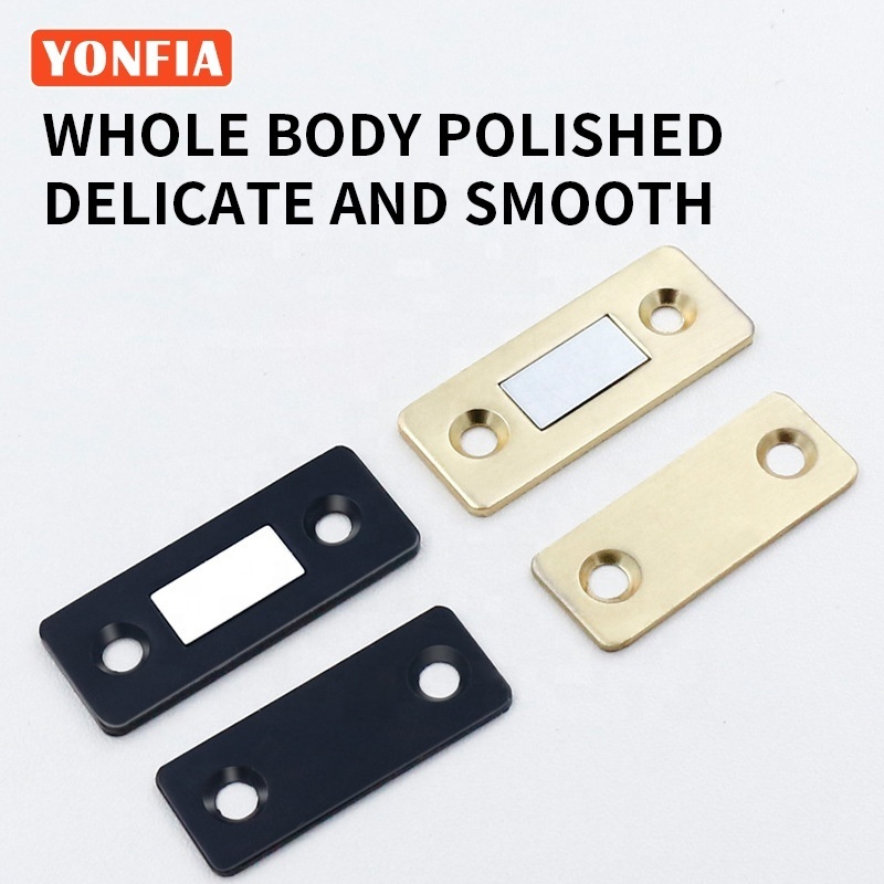 YONFIA 9025 Wardrobe Drawer Magnetic Sliding Cabinet Door Catches Magnet Door Stops Hidden Door Closer Catch For Closet Cupboard