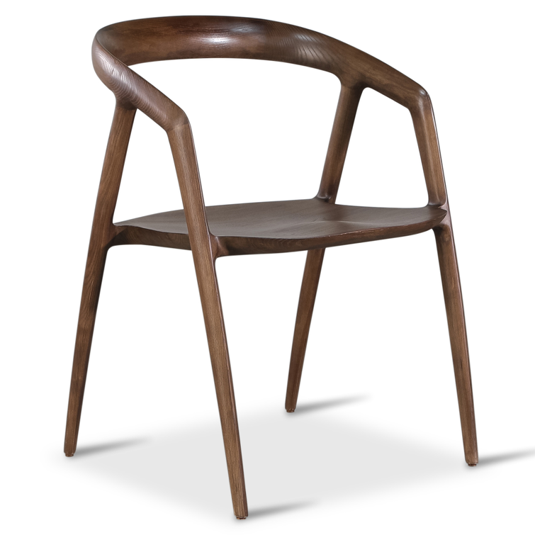 Modern walnut color wooden chair wholesale chairs for hotel use  accent  furniture antique dinning room chairs