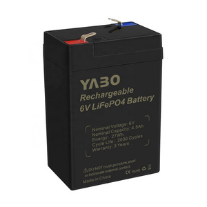 Substitute Lead Acid Battery Rechargeable Solar Energy 6V 4.5Ah Battery with Charger for Lighting/ups/cctv/home Appliance