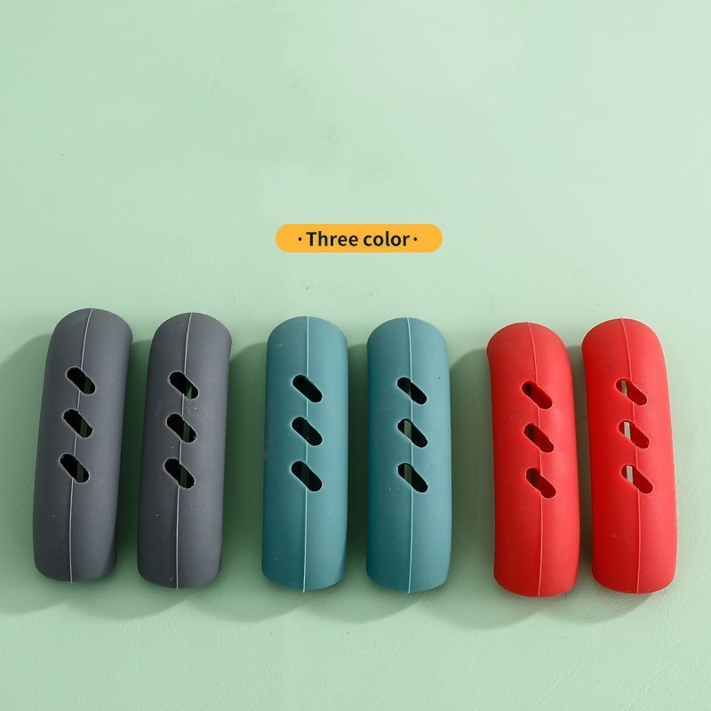 Manufacturer Silicone Heat Resistant Cover Pan Handle Removable Rubber Hot Resistant Pot Holder Customized Silicone Pan Handle