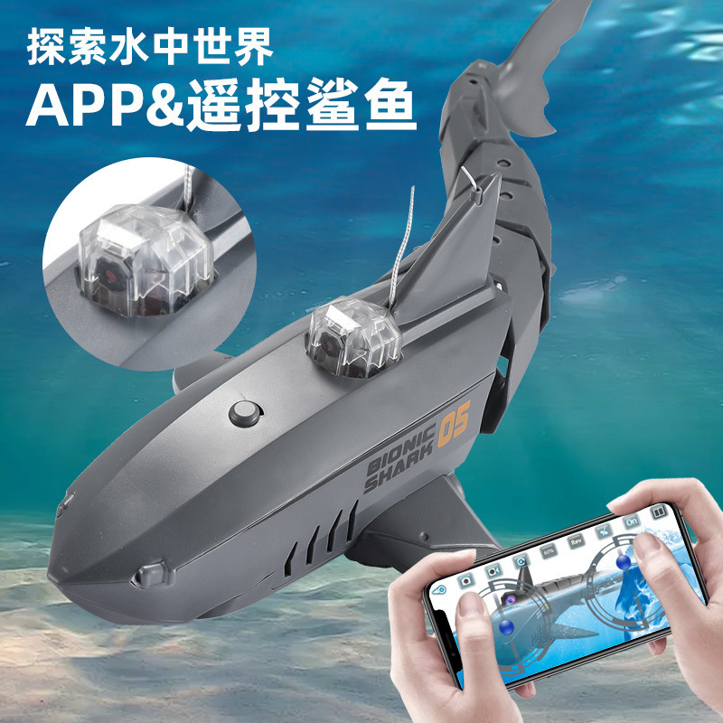 Funny WIFI FPV Waterproof Remote Control Shark RC Toys Animals Robots Pool Electric Toys Cool Stuff Sharks Submarine with Camera