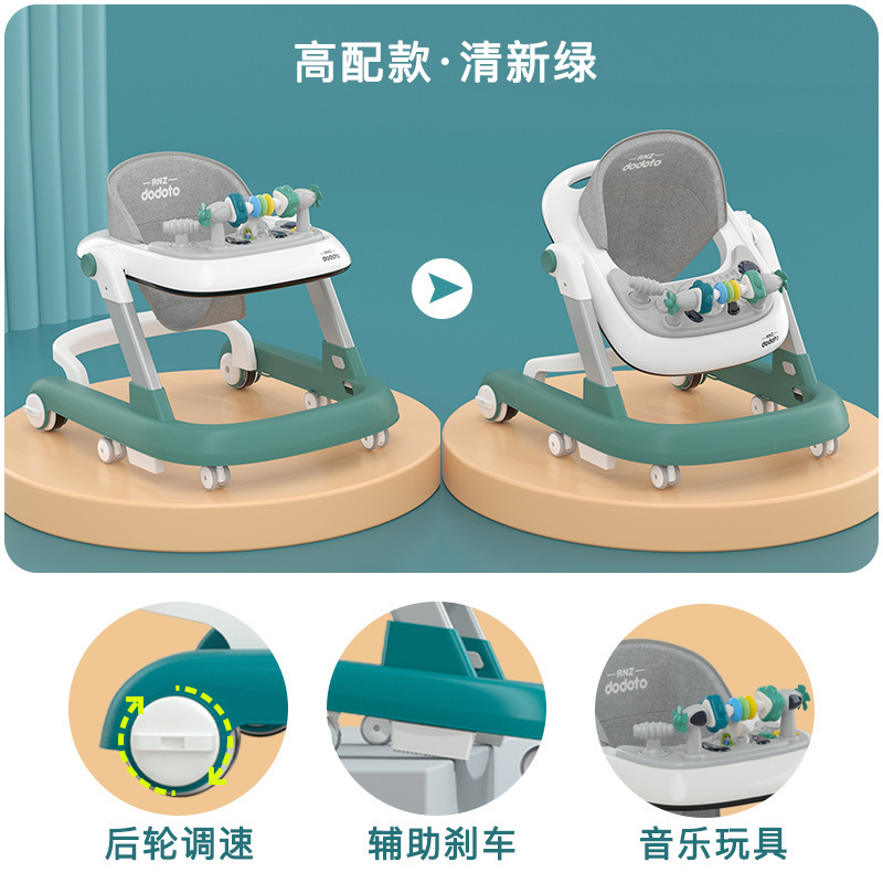 factory wholesale Adjustable lightweight Baby walker anti-O-leg anti-rollover baby child multifunctional walker