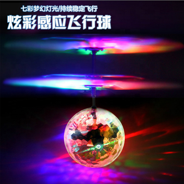 Magic Flashing Light Aircraft Helicopter Ball Toy for Kids Infrared Induction RC Flying Ball