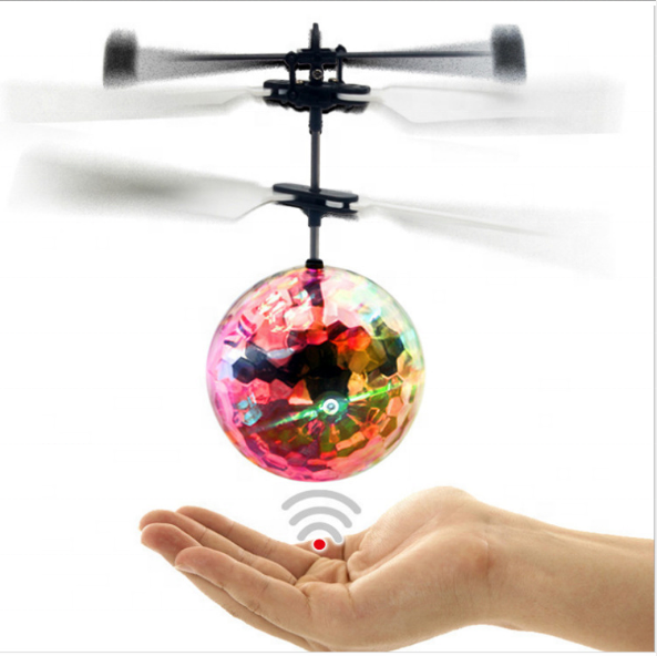 Magic Flashing Light Aircraft Helicopter Ball Toy for Kids Infrared Induction RC Flying Ball