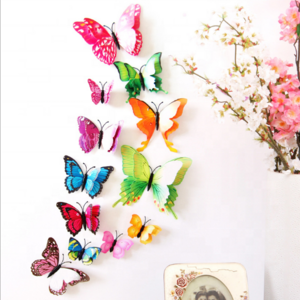 12pcs Art Decal Room Wall Stickers Decorations Home Decor 3D Butterfly Sticker