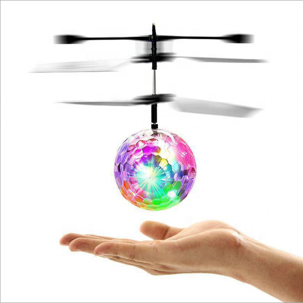 Magic Flashing Light Aircraft Helicopter Ball Toy for Kids Infrared Induction RC Flying Ball