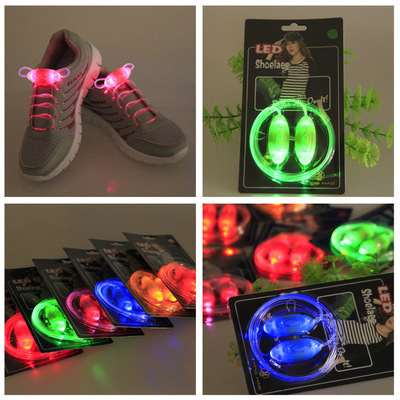 (Hot Model) Low Price Wholesale LED Shoe laces, Fashion Flashing Shoe Laces, Led Shoelace for Party and Gifts