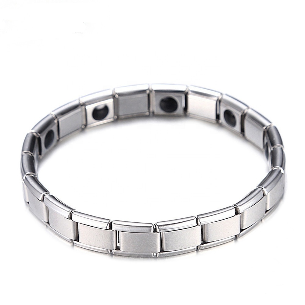 Power Band Tourmaline Custom Magnetic Energy Bracelet Stainless Steel Energy Power Bracelet