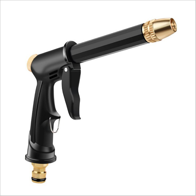 Garden Hose Nozzle Hermard High Pressure Metal Hose Nozzle Heavy Duty Car Wash Sprayer Gun Handheld Water Hose Nozzle Adjustable