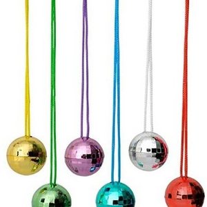 Disco Ball Necklaces Set of 12 Traditional Big Beads Necklace Mardi Gras Beads Party Favor