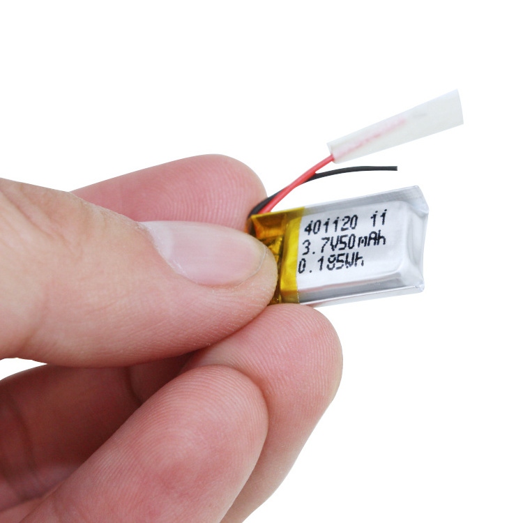 401120 50mah Rechargeable Ultra Thin Smallest Lipo Battery Pack 3.7V Lithium Polymer Battery For Gps