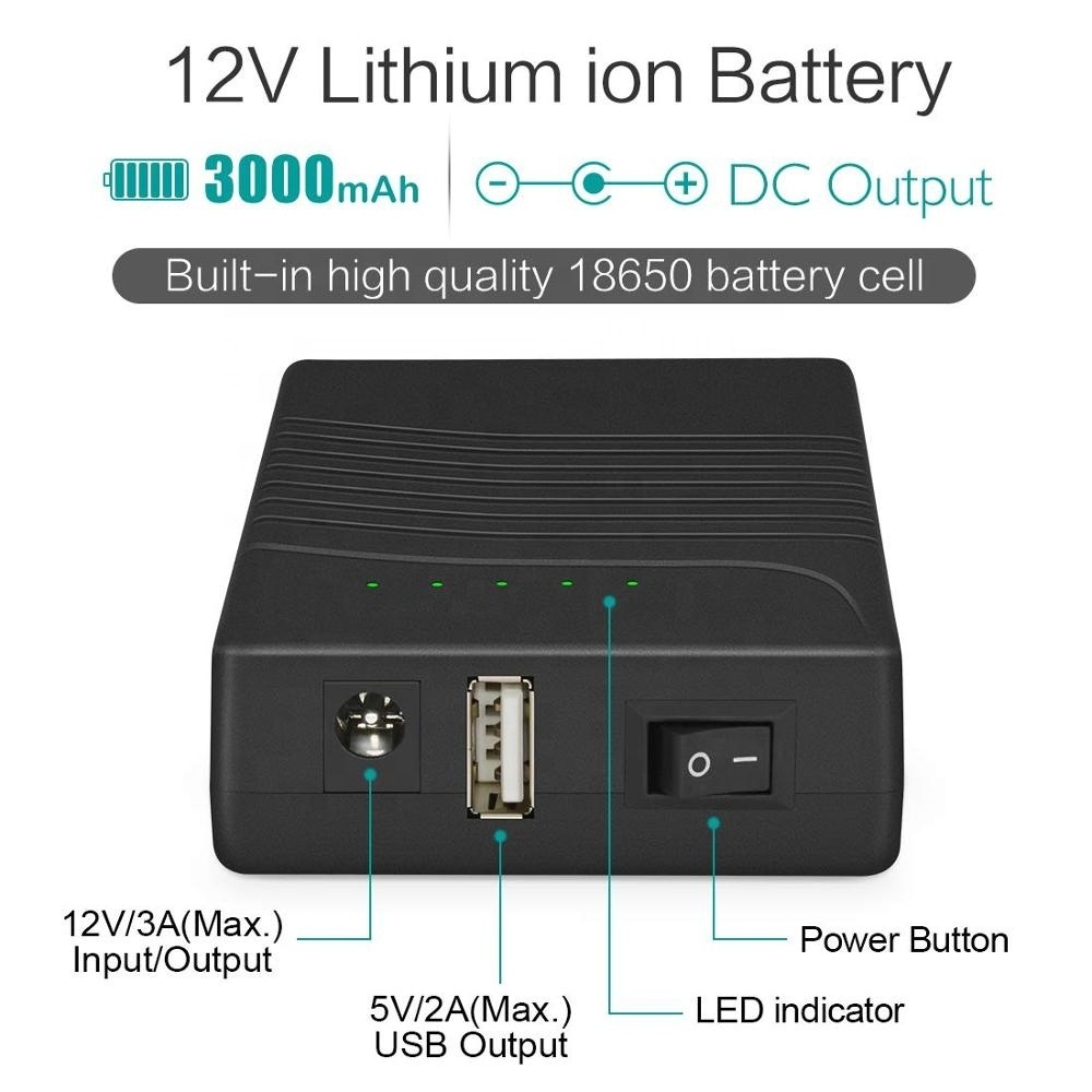 Portable 11.1V 3Ah Lithium Ion Battery With A Grade 18650 Li Ion Batteries And ABS Case For Heating Products