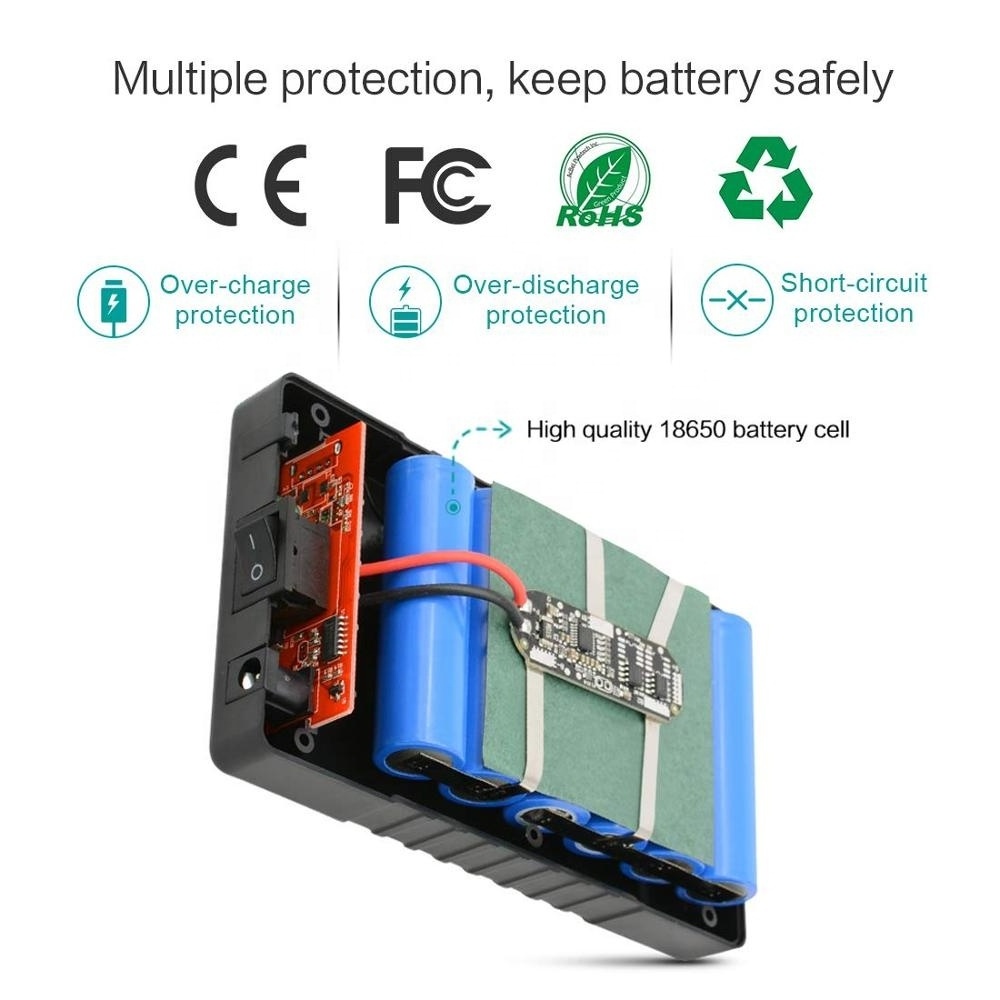 Talentcell Rechargeable Portable12V DC 6000mAh Li-Ion Battery Pack With Charger