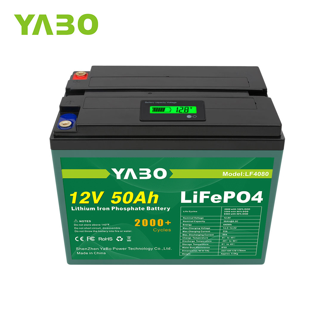 Quick Order Dropshipping Rechargeable Lithium Ion 12V 50Ah LiFePO4 Battery For Emergency Lighting Battery Pack