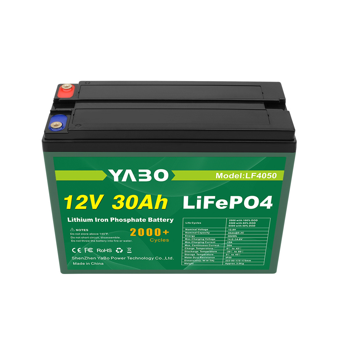 Hot Sale High Quality Storage Lithium Battery Energizer Lifepo4 12V 30Ah LiFePO4 Lithium Battery for UPS and Lighting