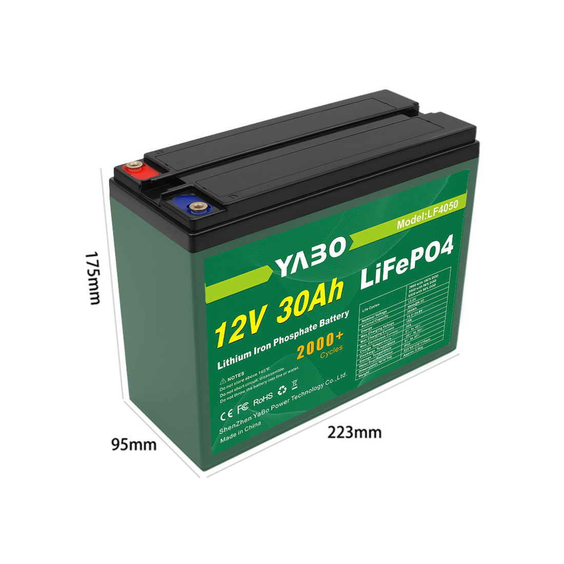 Hot Sale High Quality Storage Lithium Battery Energizer Lifepo4 12V 30Ah LiFePO4 Lithium Battery for UPS and Lighting