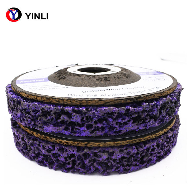 Purple STRIP IT wheels stripping wheels welds abrasive disc removing rust paint cleaning welds quick change strip disc