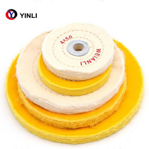 spiral sewn design cotton buffing wheel for polishing