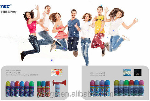 Factory OEM Allowed Colored Snow Spray Winter Harmless Aerosol Christmas Frost Spray For Christmas Holiday Windows