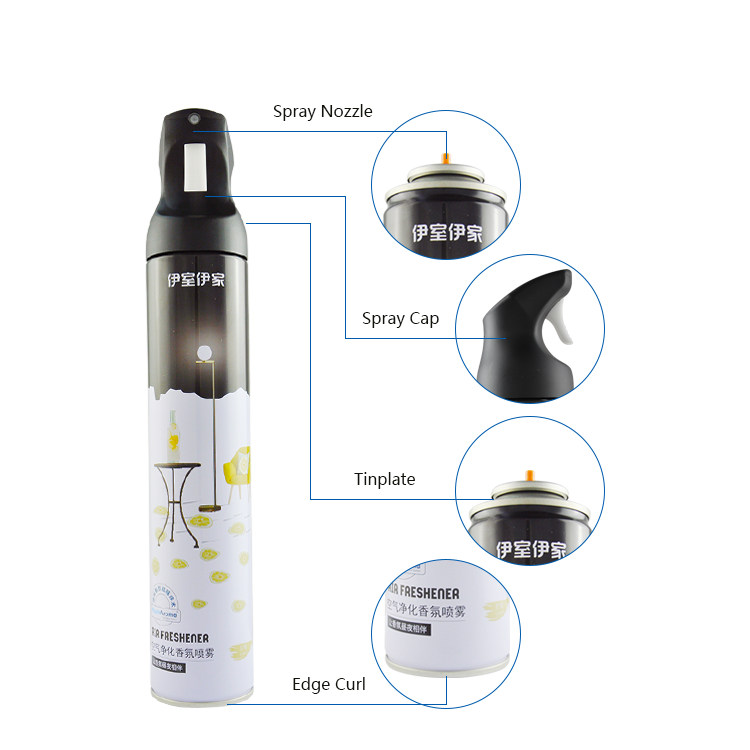 Different custom smells scent air freshener spray for car home hotel toilet odor eliminator