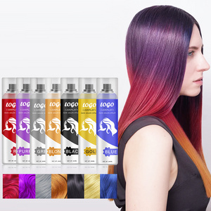 Cosplay Diy Non-toxic Washable Temporary Hair Color Chalk Set for Girls Hair Dye Combs Custom Logo Party Home Hair Color Spray