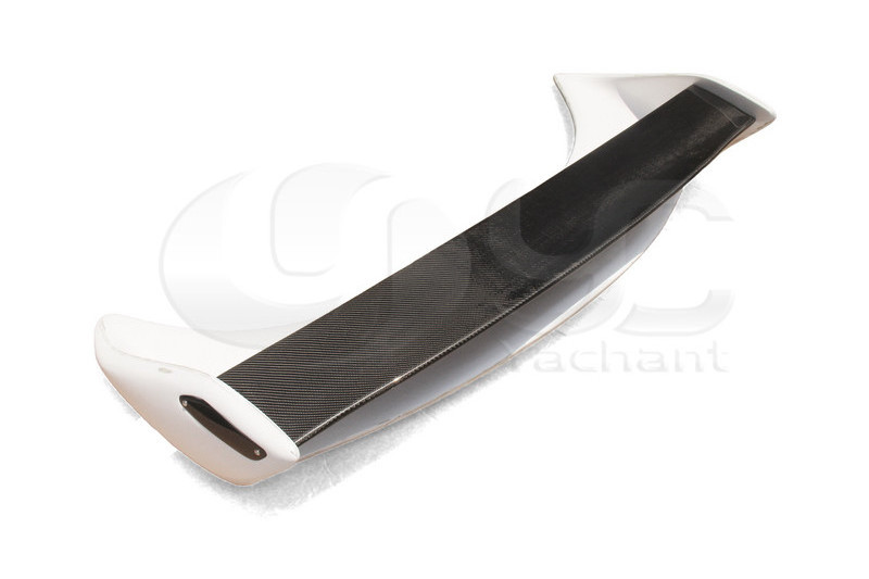 Trade Assurance FRP Fiber Glass Spoiler with Carbon Fiber Blade & End Caps Fit For 1992-1997 RX7 FD3S MS Style Rear Wing