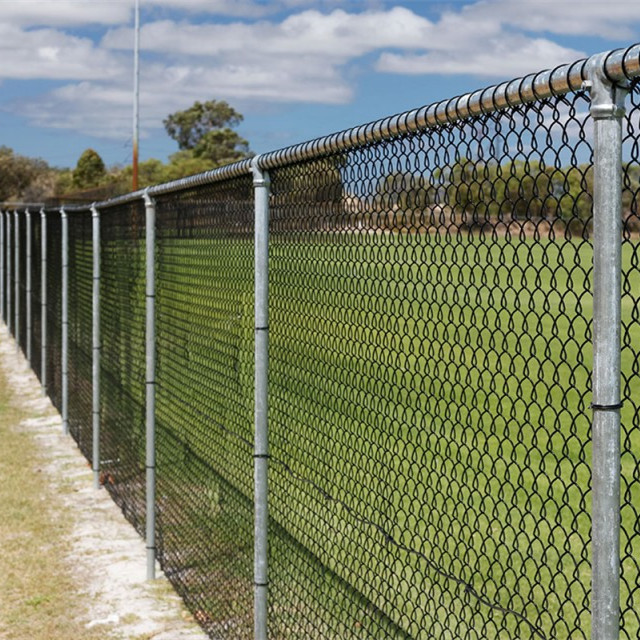 commercial stronger 6ft chain link fence with double gate latch