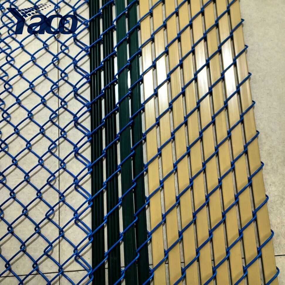 Chain Link Fence Single Wall Bottom Locking Fence PVC Privacy Strip