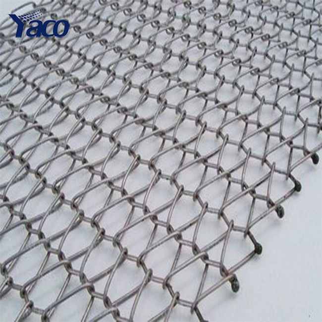 Food grade SS304 stainless steel spiral balance weave conveyor wire mesh belt price