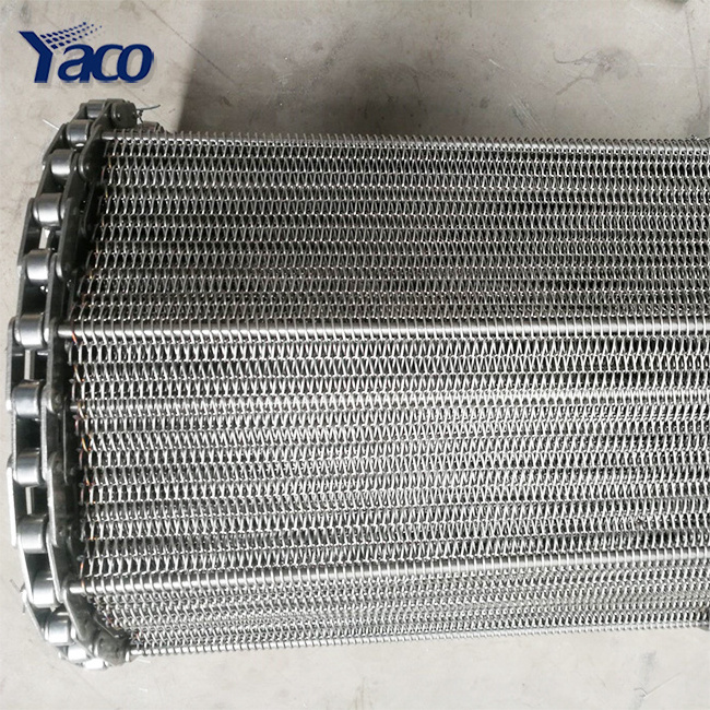 Food grade SS304 stainless steel spiral balance weave conveyor wire mesh belt price